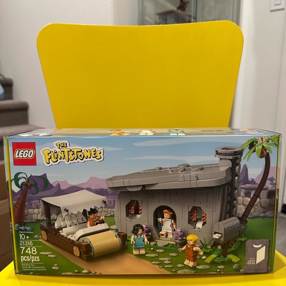 LEGO Flintstones Set with Gray and Tan Elements